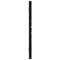 Berkfield Home Wall Headboard Black 166x3x63 cm Solid Wood Pine - Size: 166 x 3 x 63 cm - thumbnail 5