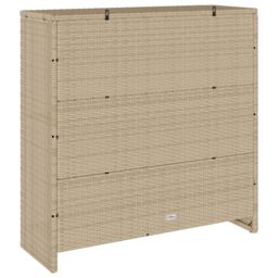 Berkfield Home Storage Cabinet Beige 100x36x102 cm Rattan - Size: 100 x 36 x 102 cm - thumbnail 7