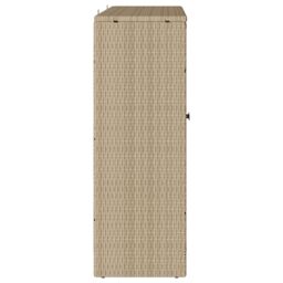 Berkfield Home Storage Cabinet Beige 100x36x102 cm Rattan - Size: 100 x 36 x 102 cm - thumbnail 6