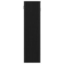 Berkfield Home Sturdy Bathroom Mirror Cabinet Black Oak 60x16x60 cm Engineered Wood - Size: 60 x 16 x 60 cm - thumbnail 5