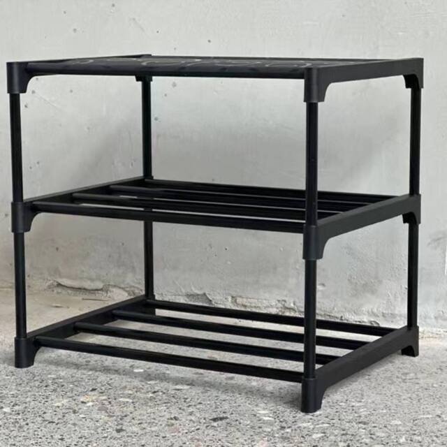 Havendro 3Tier Shoe Rack Slim Narrow Free Standing Shoes Storage in Black - image 1