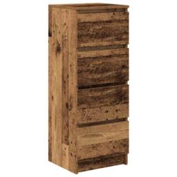 Berkfield Home Sideboard Old Wood 37.5x35x99 cm Engineered Wood in Brown - thumbnail 3