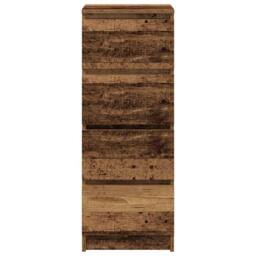 Berkfield Home Sideboard Old Wood 37.5x35x99 cm Engineered Wood in Brown - thumbnail 6