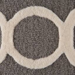 Wyld and Coco Grey Wool Hand-Tufted Rug 160 x 230 cm - Trellis Quatrefoil - Size: 160 cm x 230 cm - thumbnail 3