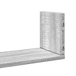 Berkfield Home Durable Wall Shelves 3 pcs Grey Sonoma 80x18x18 cm Engineered Wood - Size: 80 x 18 x 18 cm - thumbnail 8