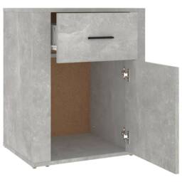 Berkfield Home Bedside Cabinet Concrete Grey 50x36x60 cm Engineered Wood - Size: 50 x 36 x 60 cm - thumbnail 7