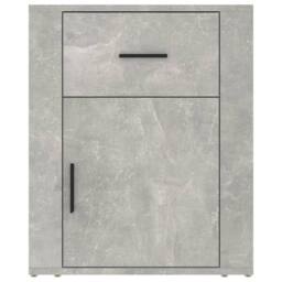 Berkfield Home Bedside Cabinet Concrete Grey 50x36x60 cm Engineered Wood - Size: 50 x 36 x 60 cm - thumbnail 6