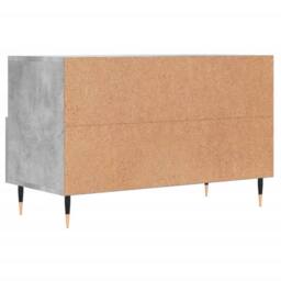 Berkfield Home TV Cabinet Concrete Grey 80x36x50 cm Engineered Wood - Size: 80 x 36 x 50 cm - thumbnail 8