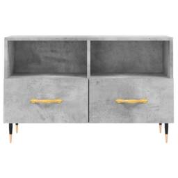 Berkfield Home TV Cabinet Concrete Grey 80x36x50 cm Engineered Wood - Size: 80 x 36 x 50 cm - thumbnail 5