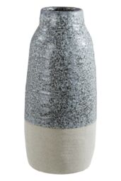 Orsina Handcrafted Large Vase, Glazed Finish Flower Vase, Versatile Stoneware, Portable Large Pottery Vase in Dark Grey - thumbnail 4