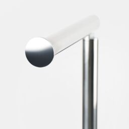 OHS 2-in-1 Freestanding Toilet Roll Holder Bathroom Paper Organiser in Silver - thumbnail 7