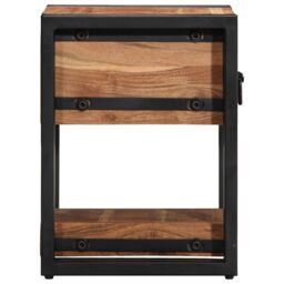 Berkfield Home Nightstands 2 pcs 30x30x40 cm Solid Wood Acacia in Brown - Size: 30 x 30 x 40 cm - thumbnail 8