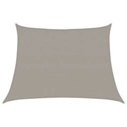 Berkfield Home Sunshade Sail 160 g/m¬≤ Trapezium Light Grey 4/5x3 m HDPE - thumbnail 2