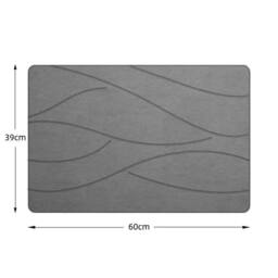 Kelvenix Stone Bath Mat Diatomite Fast Drying Quick in Grey - thumbnail 2