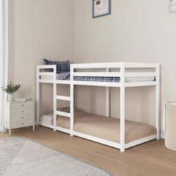Berkfield Home Bunk Bed White 80x200 cm Solid Wood Pine - thumbnail 3