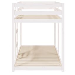 Berkfield Home Bunk Bed White 80x200 cm Solid Wood Pine - thumbnail 6