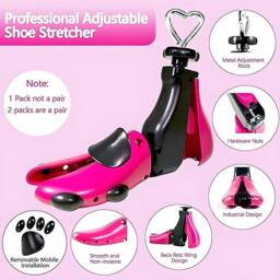 EONLION 1X Boot Shoe Stretcher for Men&Women Shoe Tree Shaper in Pink - Size: 500mm - thumbnail 6
