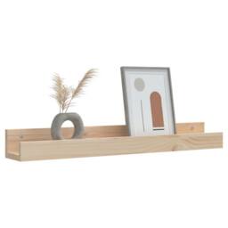 Berkfield Home Wall Shelves 2 pcs 80x12x9 cm Solid Wood Pine in Light Tan - Size: 80 x 12 x 9 cm - thumbnail 7