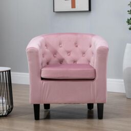 Artemis Home Clio Accent Chair in Pink - thumbnail 1