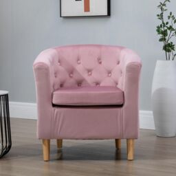 Artemis Home Clio Accent Chair in Pink - thumbnail 2