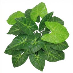 Leaf 45cm Design UK Realistic Large Artificial Foliage Plant with Pot in Green - thumbnail 3