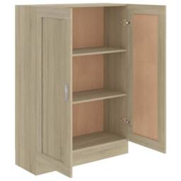 Berkfield Home Classic Book Cabinet Sonoma Oak 82.5x30.5x115 cm Engineered Wood in Light Tan - thumbnail 5