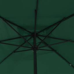 Berkfield Home Square Garden Parasol 295x245 cm Green - thumbnail 4