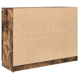Berkfield Home Sideboard with Drawers Smoked Oak 100.5x35x76 cm Engineered Wood in Brown - thumbnail 8