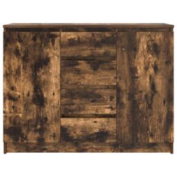 Berkfield Home Sideboard with Drawers Smoked Oak 100.5x35x76 cm Engineered Wood in Brown - thumbnail 6