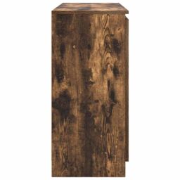 Berkfield Home Sideboard with Drawers Smoked Oak 100.5x35x76 cm Engineered Wood in Brown - thumbnail 7