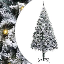 Berkfield Home Artificial Pre-lit Christmas Tree with Ball Set Green 400 cm - thumbnail 2