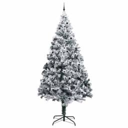 Berkfield Home Artificial Pre-lit Christmas Tree with Ball Set Green 400 cm - thumbnail 4