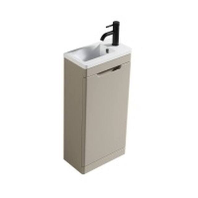 Bathroom Kingdom Acerra Soft Coffee Cloakroom Vanity Basin 400mm in Taupe - image 1