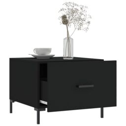 Berkfield Home Coffee Tables 2 pcs Black 50x50x40 cm Engineered Wood - Size: 50 x 50 x 40 cm - thumbnail 4