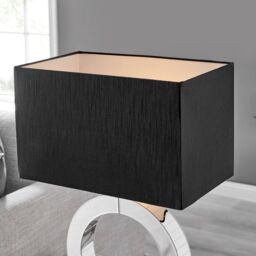 FurnitureboxUK Clara Energy Efficient Mirrored Halo Table Lamp Light (Including Bulb) in Black - thumbnail 4