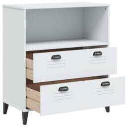 Berkfield Home Decorative Bookcase VIKEN White 80x40x90 cm Engineered Wood - Size: 80 x 40 x 90 cm - thumbnail 5