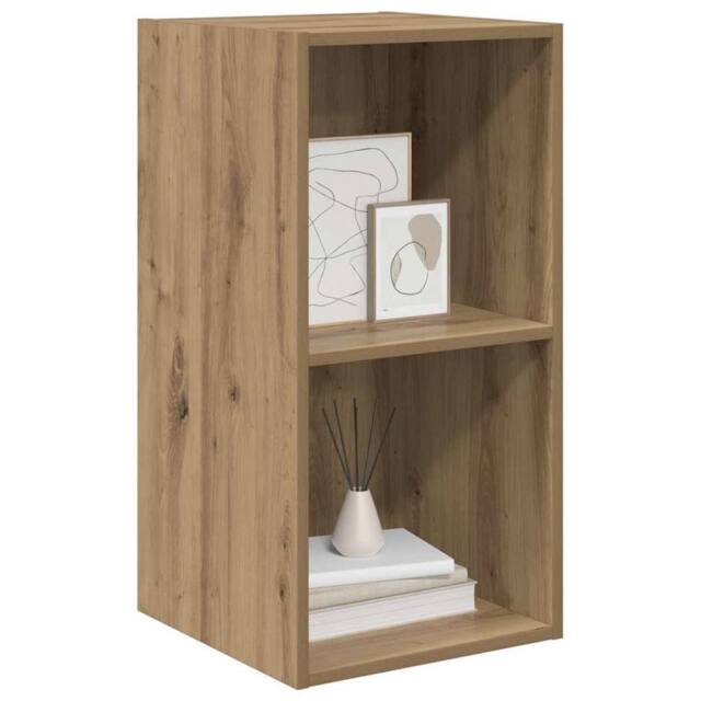 Berkfield Home TV Cabinet Artisan oak 37 x 37 x 72 cm Engineered wood in Brown - image 1