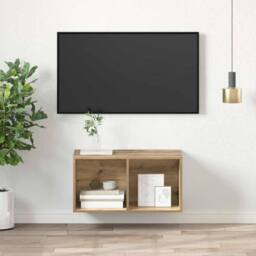 Berkfield Home TV Cabinet Artisan oak 37 x 37 x 72 cm Engineered wood in Brown - thumbnail 4