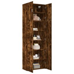 Berkfield Home Highboard Smoked Oak 80x42.5x249 cm Engineered Wood in Brown - thumbnail 3