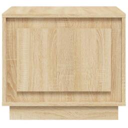 Berkfield Home Decorative Coffee Table Sonoma Oak 51x50x44 cm Engineered Wood in Light Brown - Size: 51 x 50 x 44 cm - thumbnail 5