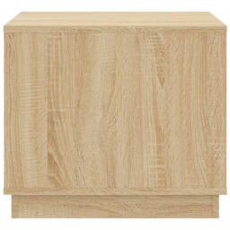 Berkfield Home Decorative Coffee Table Sonoma Oak 51x50x44 cm Engineered Wood in Light Brown - Size: 51 x 50 x 44 cm - thumbnail 7