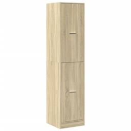 Berkfield Home Apothecary Cabinet¬†Sonoma Oak 40x41x174.5 cm Engineered Wood in Light Tan - thumbnail 3