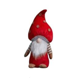 Samuel Alexander 50cm Red Soft Festive Porta-Bella Christmas Mushroom Gonk Decoration - thumbnail 1