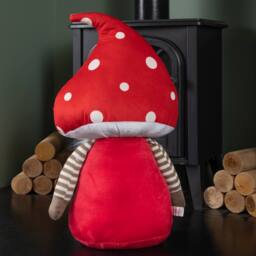 Samuel Alexander 50cm Red Soft Festive Porta-Bella Christmas Mushroom Gonk Decoration - thumbnail 6