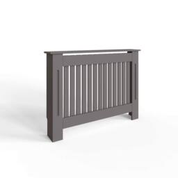 FWStyle Vertical Slat Medium Grey Radiator Cover (H) 82.3 (W) 112cm (D) 19cm - thumbnail 2