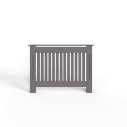 FWStyle Vertical Slat Medium Grey Radiator Cover (H) 82.3 (W) 112cm (D) 19cm - thumbnail 3
