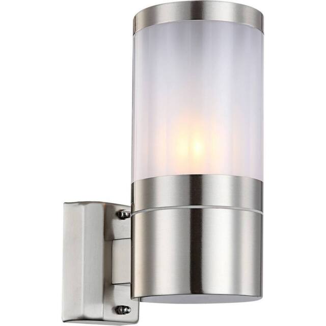 Netlighting Xeloo Outdoor Modern Wall Lamp Silver Glossy IP44 1x E27 - image 1