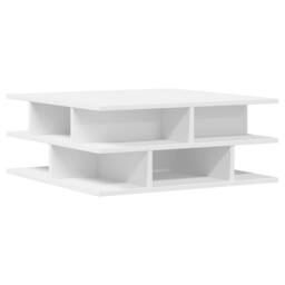 Berkfield Home Decorative Coffee Table White 70x70x29 cm Engineered Wood - Size: 70 x 70 x 29 cm - thumbnail 7
