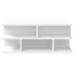 Berkfield Home Decorative Coffee Table White 70x70x29 cm Engineered Wood - Size: 70 x 70 x 29 cm - thumbnail 5