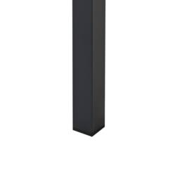 Wyld and Coco Outdoor Coffee Table Plastic Wood Top Black Powder Coat Aluminium in Brown - thumbnail 6